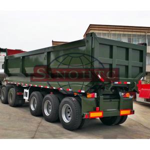 40 Ton Load Semi Dump Trailers 25 Cbm Effective Volume 12.00R20 Tyre