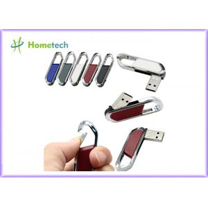 China High Speed Leather USB Flash Disk 64gb / USB 2.0 Pen Drive 4gb With FCC RoHS Standard supplier