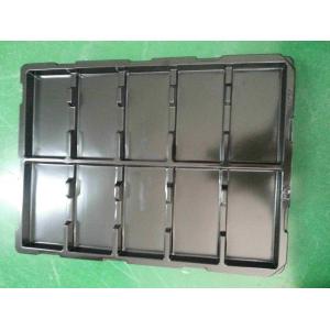blister tray Customerized black ESD PS blister tray 10 holes for smart mobile phone