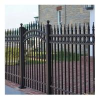 China Bolts Nuts Included Manufacture Faux Antique Wrought Iron Railing Fence for Villa on sale