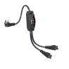 NEMA 5-15P a doble divisor de potencia IEC C5 con interruptor para electrónica de oficina para el hogar 125V 10A