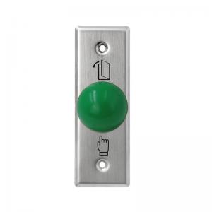 China Heavy Duty Green Dome Exit Button , Square Size 3 * 3 Mushroom Push Button Switch wholesale