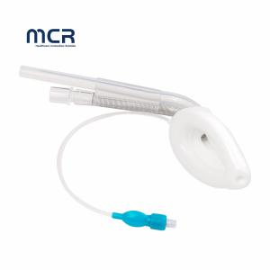 Strengthening Neck and Smooth Surface Double Lumen Curved Laryngeal Mask Airway with Liquid Silicone Cuff