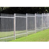 China Pvc Coated Angle Bar Steel Palisade Fencing 1.8*2.4m D Pale For Residential on sale