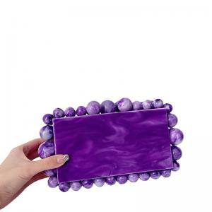 Perspex White Acrylic Clutch Bag For Women Lucite Clutch Purse Crystal Ladies