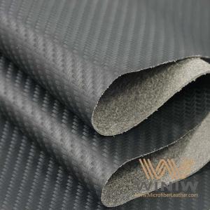 Carbon Bags Vegan Leather 0.7mm Textured Embossed Leather Sheet For Car