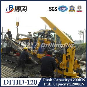 China 120T DFHD-120 underground pipeline laying rig HDD machine with 1200KN Pulling Force supplier