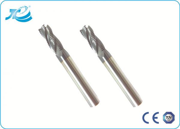 Ultra Micro Grain Carbide End Mills Roughing End Mills For Slotting / Milling