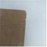 Aluminum Foil Side Gusset Recycled Kraft Paper Coffee Bag Doypack Flat Bottom