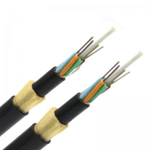 Single Mode Aerial Fiber Optic Cable 6 8 12 24 48 Core Outdoor ADSS Fiber Optic Cable