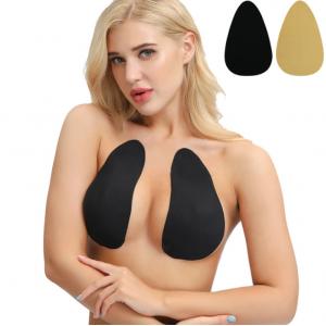 China Niris Lingeire Dresses Adhesive Petal Hot Sticky Bra Set Invisible Breast Pads Gel With Silicone Nipple Cover supplier
