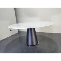 China Classic Combination Marble Metal Dining Table Round Marble Table Dining Set on sale