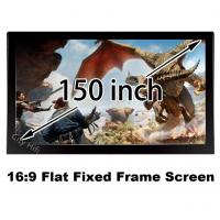 DHL Quick Shipment HD Projector Screens 150 Inch Straight Fixed Frame 3D Projection Screen