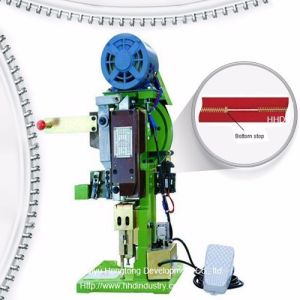 Machine à butée inférieure semi-automatique pour fermeture éclair en métal 220V 4000 pièces/18cm/H