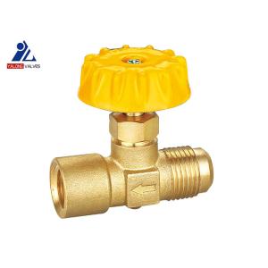 China Barra do amarelo 10 do gás ISO14001 do punho F X M Brass Stop Valve do zinco supplier