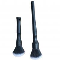 China Black bottom white peak PBT soft bristles, car interior dust removal brush, cleaning brush on sale