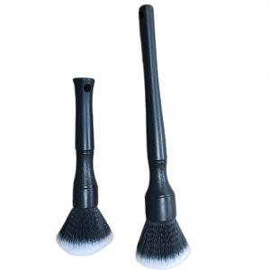 China Black bottom white peak PBT soft bristles, car interior dust removal brush, cleaning brush supplier