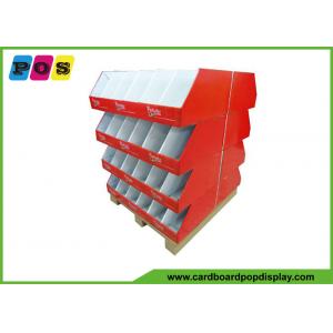 China Retail Case Stacker Cardboard Pallet Trays , Cardboard Floor Displays For Knitting Wool PA024 supplier