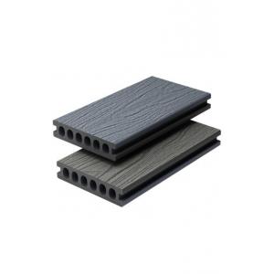 6 Round Hole 138 X 23 Capped Composite Decking Brushing Recycled Plastic Decking Boards