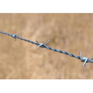Hot Dip Galvanized Double Twist Barbed Wire 14 Gauge For Private Area