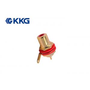 Female RCA Connector Socket brass Soldering Pom Insulator For HiFi Audio