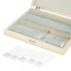 China Human Histology Tissue Teaching 100piece Prepared Microscope Slides Sets In Wooden Box supplier