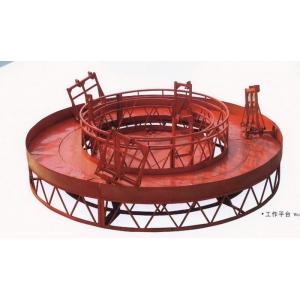 China OEM Red Rounded Lifting Suspended Working Platform for Cleaning Building supplier