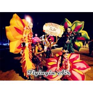 China Wearable Inflatable Performance Costume, Inflatable Flower Wing for Dancer supplier