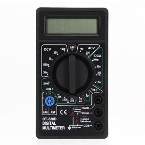 Mini Digital Multimeter with Buzzer Voltage Ampere Meter Test Probe DC AC LCD