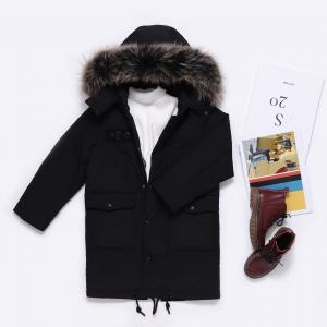 Bilemi Korean Teenagers Winter Long Hooded Windproof Coat for Boy Children’s Clothing Baby Down Jacket