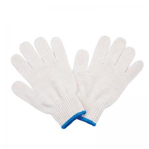 Construction Must-Have White Cotton Knitted Gloves for Mechanics Durable and Comfortable