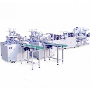 China Compact Automatic Face Mask Making Machine , Mask Automated Production Line supplier