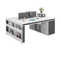 China Modern Design Simple Office Workstation with 2 4 6 Staff Chairs and Desk Combination on sale