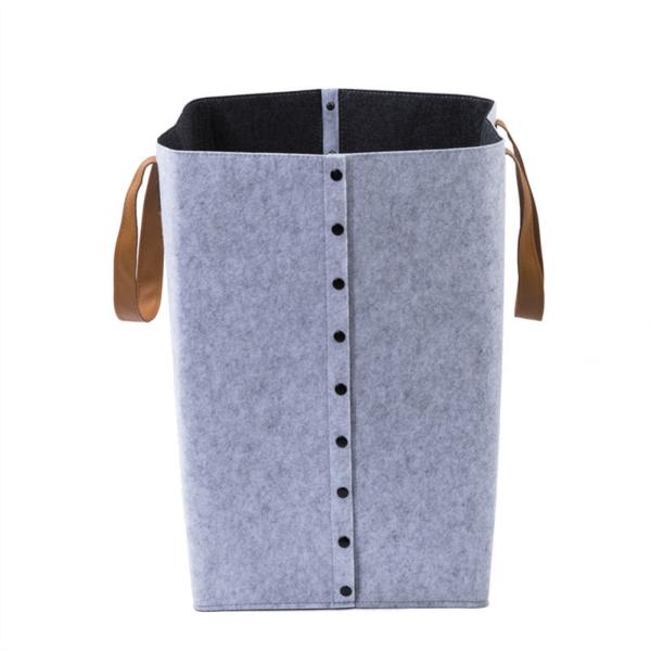 Customized Color Modern Polyester Felt Storage Baskets For Clothes Organization