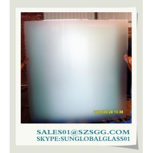 China 3mm to 19mm Frosted Bathroom Door Glass supplier