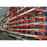 Double Side Structural Cantilever Pallet Racking , Warehouse Storage Racking