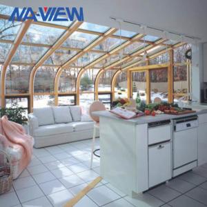 China Beautiful Curved Roof Sunroom Freestanding Conservatories Sunrooms supplier