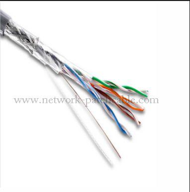 Amarillee el cable sólido largo de la red de RoHS del cable de Ethernet de los