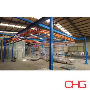 China Línea de recubrimiento de polvo controlada por PLC para perfiles de aluminio personalizados con tecnología avanzada y opciones de diseño personalizado wholesale