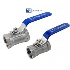 China Long Handle 1 1/4 Stainless Steel 304 316 One Piece Wire Button Ball Valve npt bspt bspp G supplier