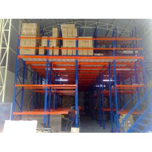 China Powder Coating Mezzanine Racking System Overhead Storage Racks High Performance supplier