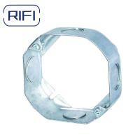 China Octagonal Galvanized Steel Box Electrical Conduit Box Extension Ring Box on sale
