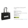 promotional bags, gift tote, jute 2 tone tote, sreen print /hot transfer/offset