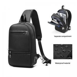 OEM ODM Lightweight Waterproof Crossbody Bag Mens Sling Backpack With Usb Port
