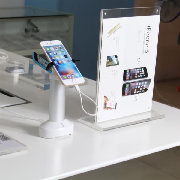 cell phone display holder security alarm for shop with remote controller