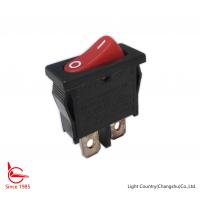 China Taiwan Small Momentary Rocker Switch, R6-1, 21*10mm, Red button, SPST, 6A 250V on sale
