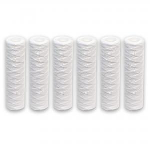 10 Micron String Wound Filter Cartridge for RO Pre-Treatment in Food Beverage Shops