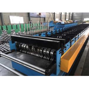 China Metal Deck Floor With Ribs Roll Forming Equipment PLC Control With Touch Screen wholesale