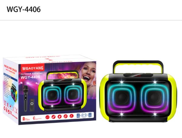 ダブル4インチ50Wポータブルパーティー用スピーカー BluetoothおよびLED照明、長持ちバッテリーとBluetooth接続