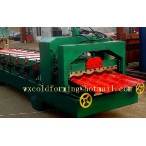 PLC Control Glazed Tile Roll Forming Machine 18 Stations Color Steel Sheet